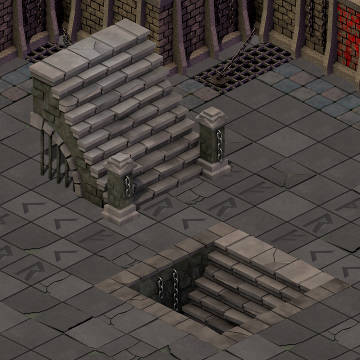 Dungeon Stairs rendering