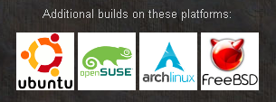 Ubuntu, openSUSE, archlinux, FreeBSD
