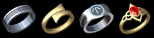 four rings preview render